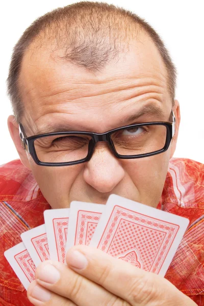 Азартні ігри з гральними картками — стокове фото