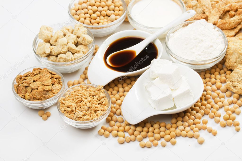 Soy sauce with other products made from soybean