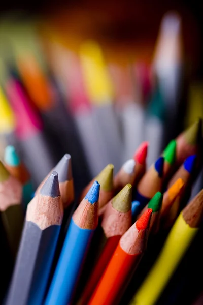 Colorful crayons Stock Photo