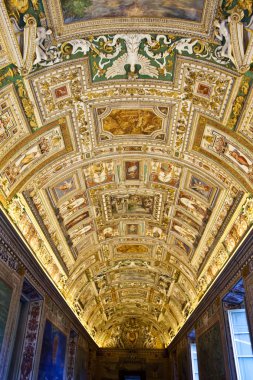 İtalya. Roma. Vatikan Müzeleri - Galerisi Coğrafi haritalar