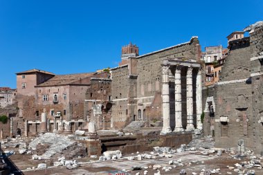 İtalya. Roma. trajan Forumu kalıntıları