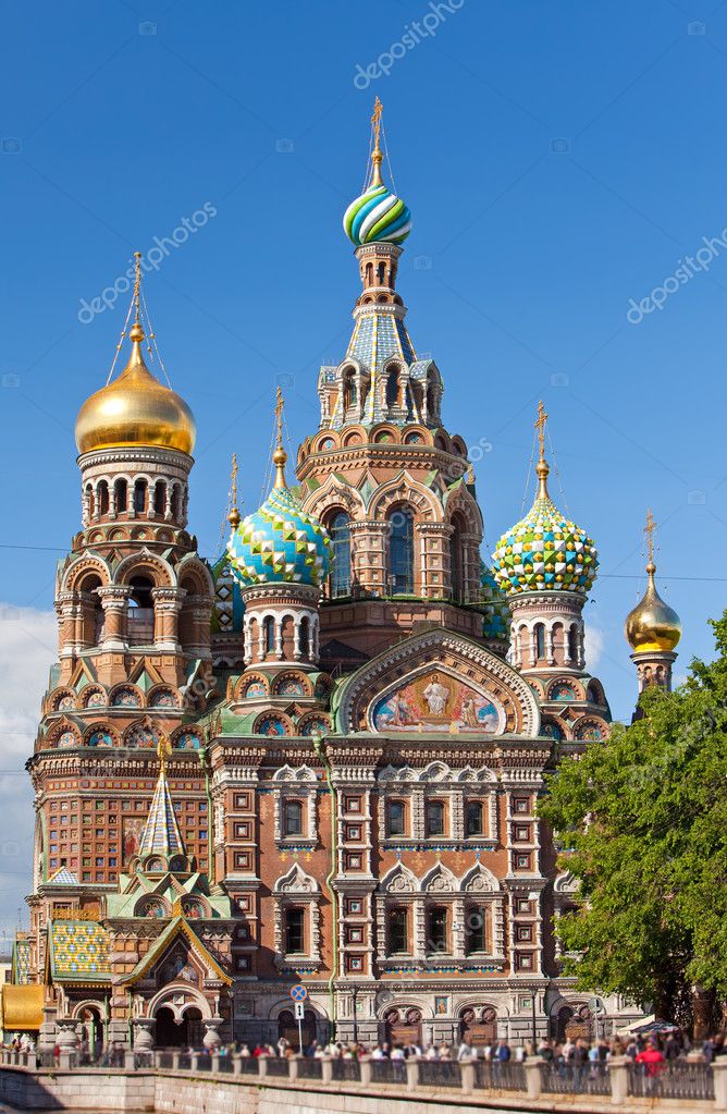 St.Petersburg, Russia.Spas-na-krovi cathedral — Stock Photo © KKulikov ...