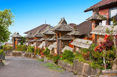 Bali. Indonesia. Rural street. clipart