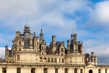 Nehrin Loire Vadisi'nin Castle. Fransa. (Chateau de Chambord Kalesi