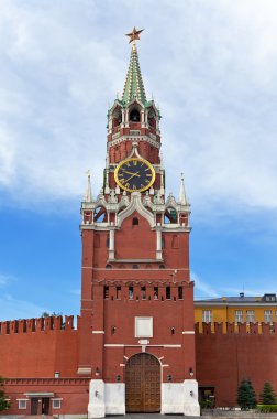 Moskova Kremlin, Rusya 'nın Spasskaya Kulesi.