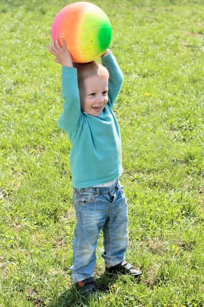 Portrait of little boy outdoors — Stock Photo, Image