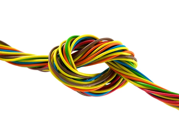 Bunt av färg kablar — Stockfoto