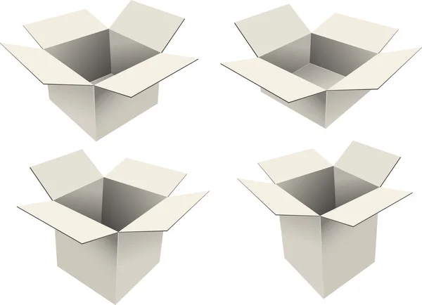 Boîtes Emty — Image vectorielle