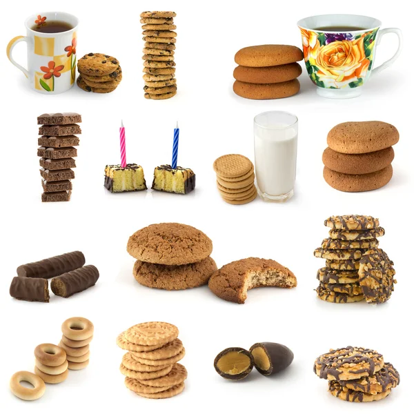 Set van koekjes en snoepjes — Stockfoto