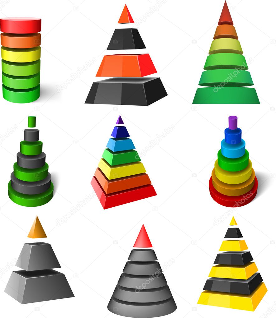 Set of vector pyramids