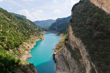 Mont-rebei gorge in Catalonia, Spain clipart