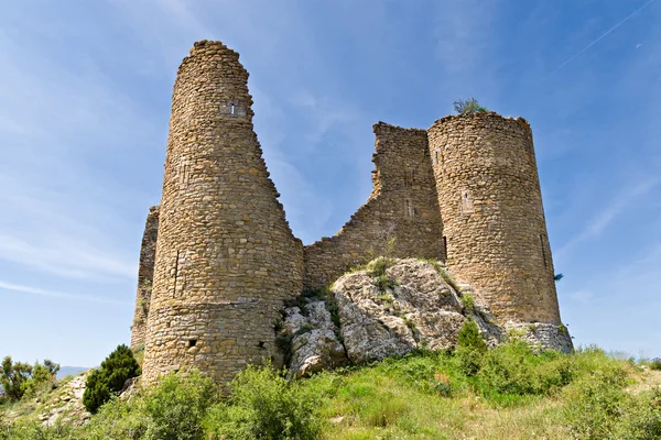 Średniowieczny zamek w orcau, Katalonia, Hiszpania — Zdjęcie stockowe