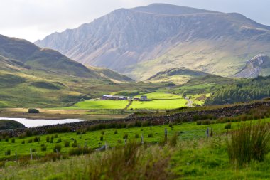 Beautiful landscape in Snowdonia, Wales clipart