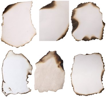 Burnt paper clipart