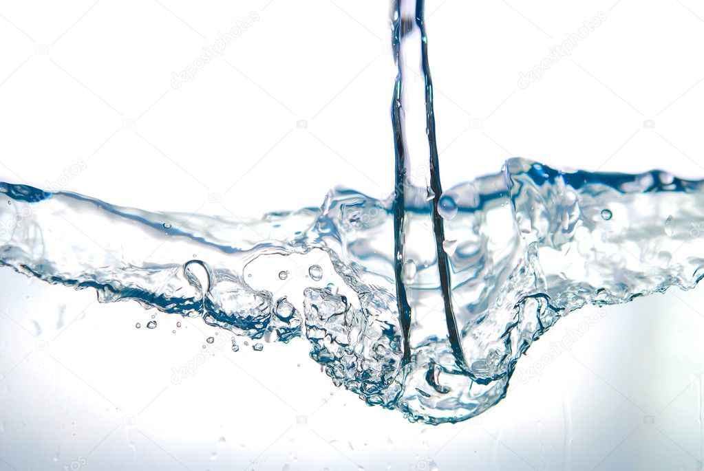 Flowing water