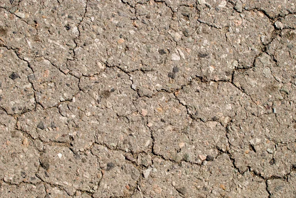 Kloven op asfalt — Stockfoto