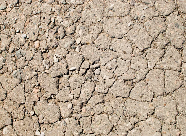Kloven op asfalt — Stockfoto