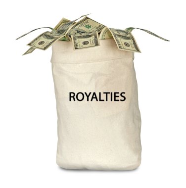 Bag with royalties clipart