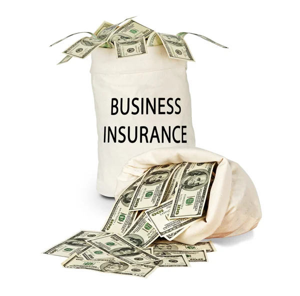 Bags with business insurance — Stock Photo, Image