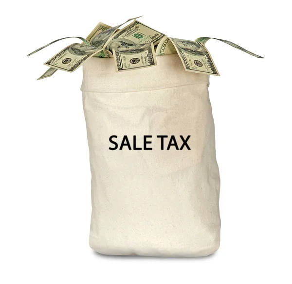 Satış vergisi ile çanta — Stok fotoğraf