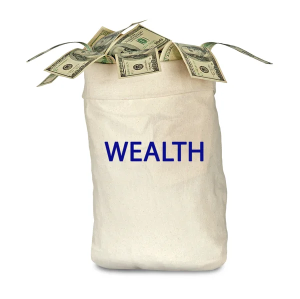Taška s bohatstvím — Stock fotografie