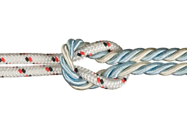 Ropes tied with knot — Stock Photo, Image