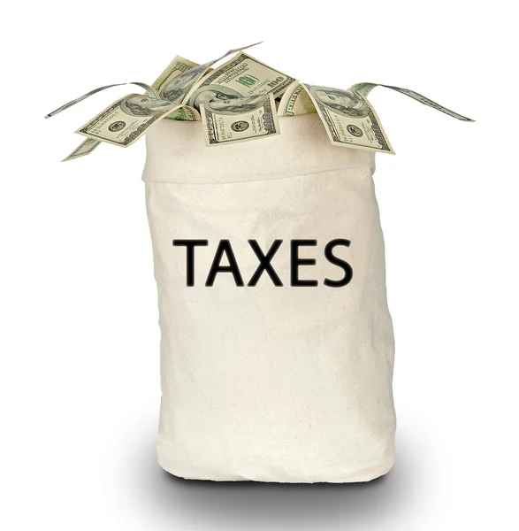 Väska med skatter — Stockfoto