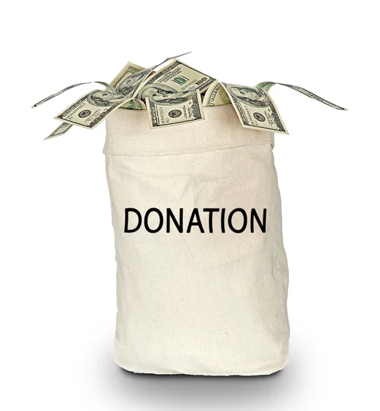 Väska av donationer — Stockfoto