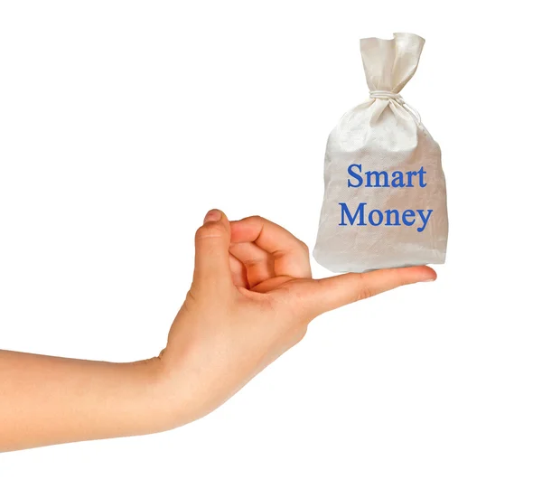 Väska med smarta pengar — Stockfoto