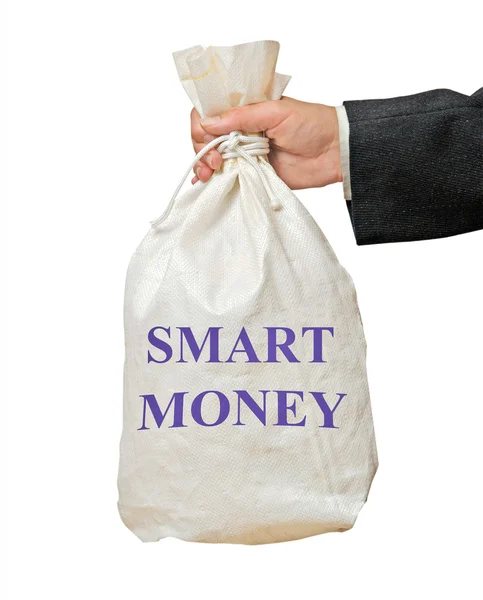 Tas met smart geld — Stockfoto