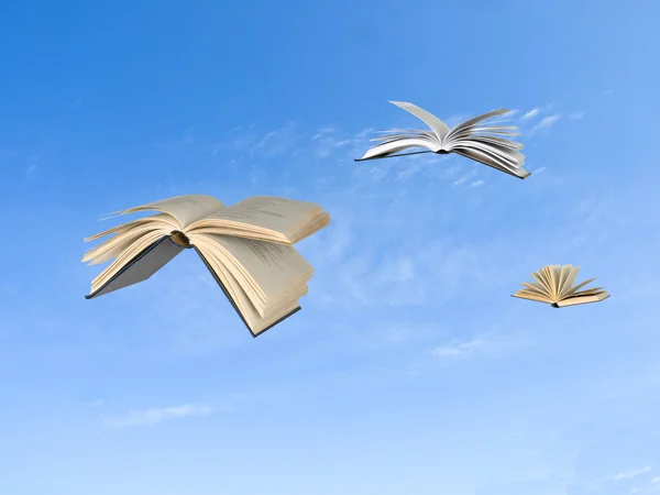 Літаючих книг — стокове фото