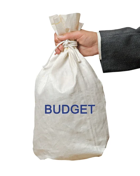 Hand mit Budget — Stockfoto