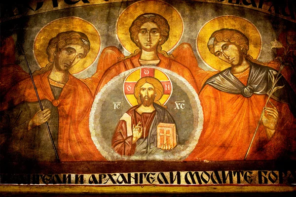 Sztuka ikona w kościele — Zdjęcie stockowe