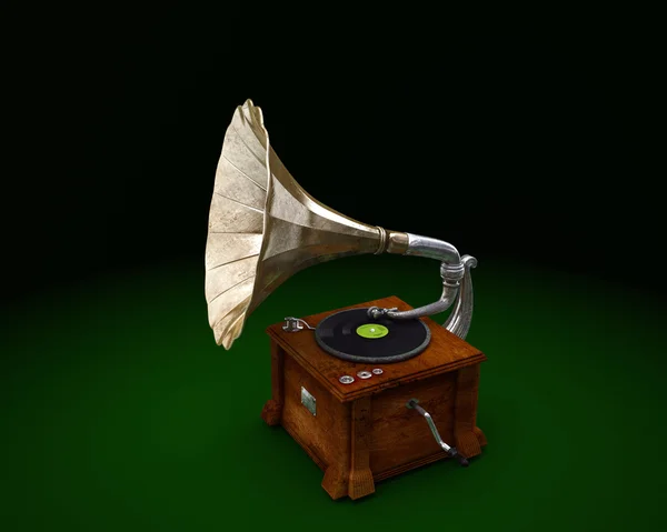 Retro gramofon — Stok fotoğraf