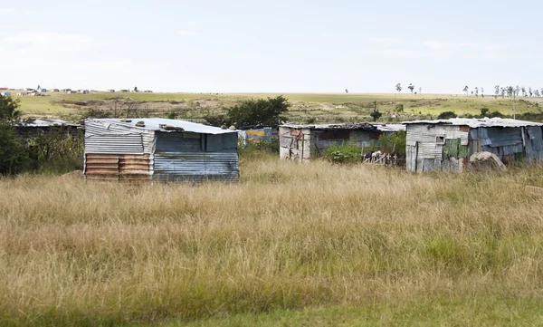 Shacks in Transkei South Africa corrigated iron — Stock Photo, Image