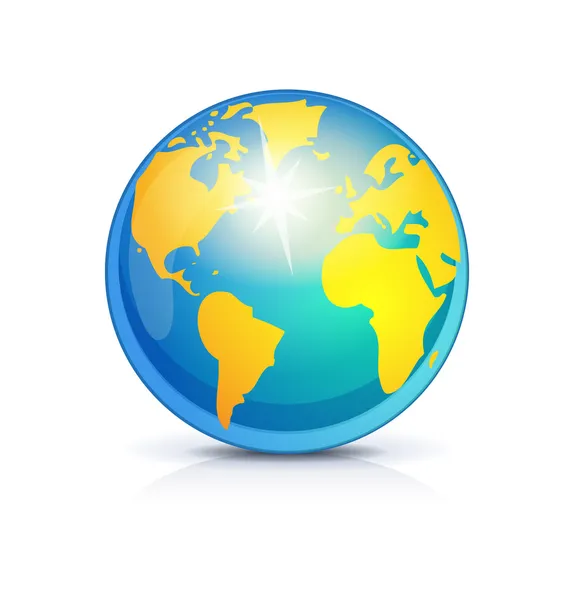 Ícone do globo terrestre — Vetor de Stock