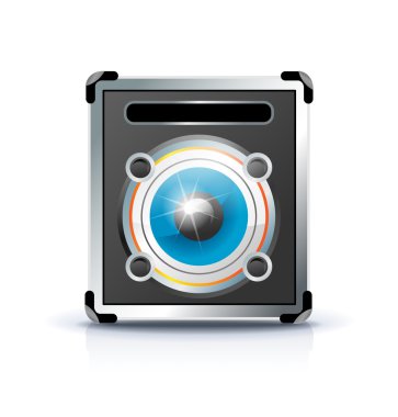 Cabinet speaker icon clipart