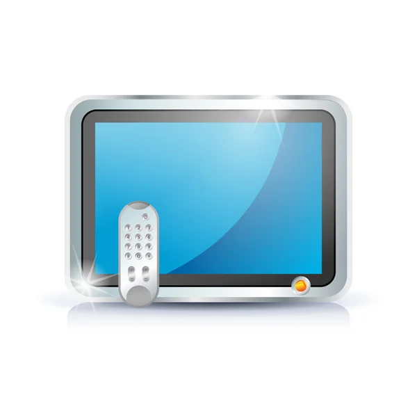 Télévision à écran plat LCD, plasma — Image vectorielle