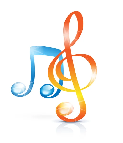 Анотація музичні ноти — стоковий вектор