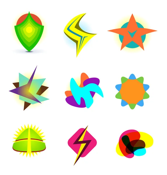 Abstracte logo symbolen — Stockvector