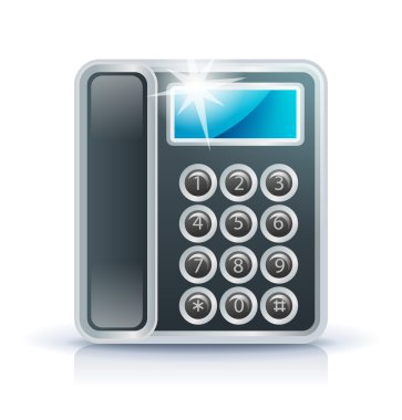 Office phone icon clipart