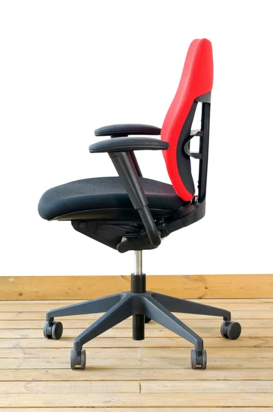 Moderne bureaustoel stof rood — Stockfoto