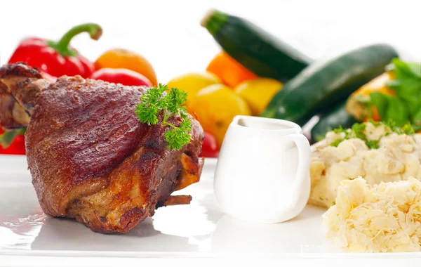 Original German BBQ pork knuckle — Stock Photo, Image