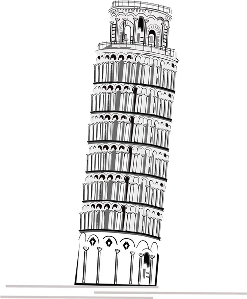 Torre de Pisa — Archivo Imágenes Vectoriales