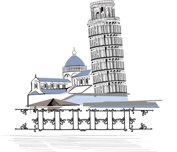 Pisa Tower — Stock Vector