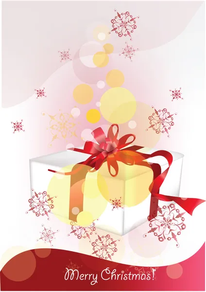 Fond de Noël avec cadeaux de Noël — Image vectorielle