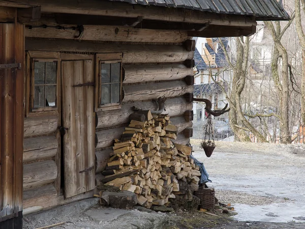 stock image Old wooden hut