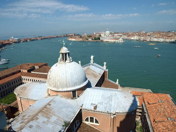 베네치아 - 산 조르조 마조레 성당의 탑에서 바라본 광경 — 스톡 사진
