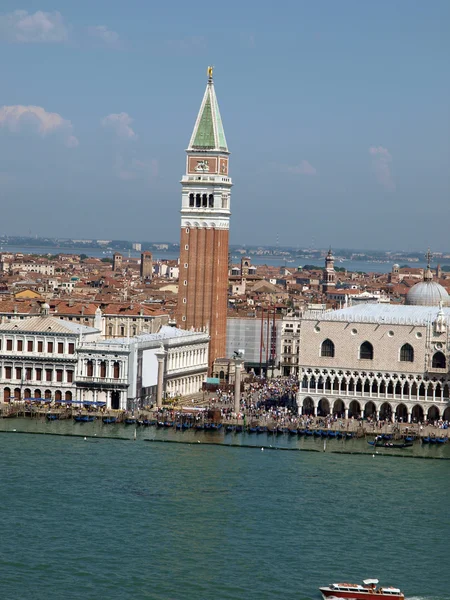 Veneza - vista da torre da igreja de San Giorgio Magiore — Fotografia de Stock