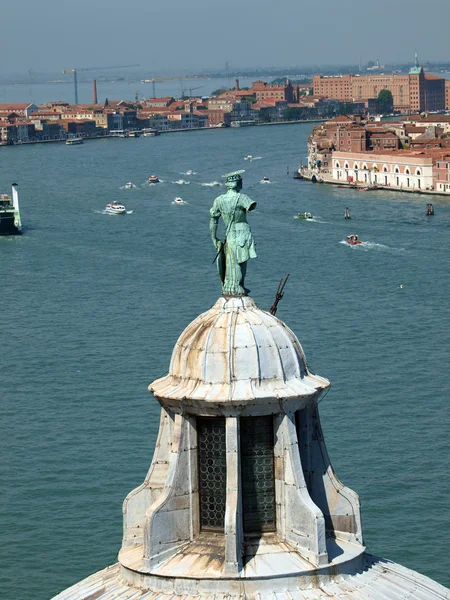 Veneza - vista da torre da igreja de San Giorgio Magiore — Fotografia de Stock